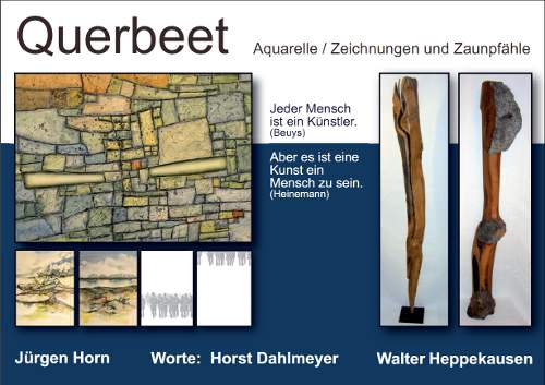 Flyer zur Ausstellung Jürgen Horn / Walter Heppekausen