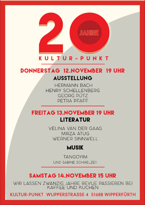 Plakat 20 Jahre Kulturpunkt